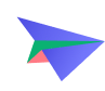 Paper plane arrow decoration